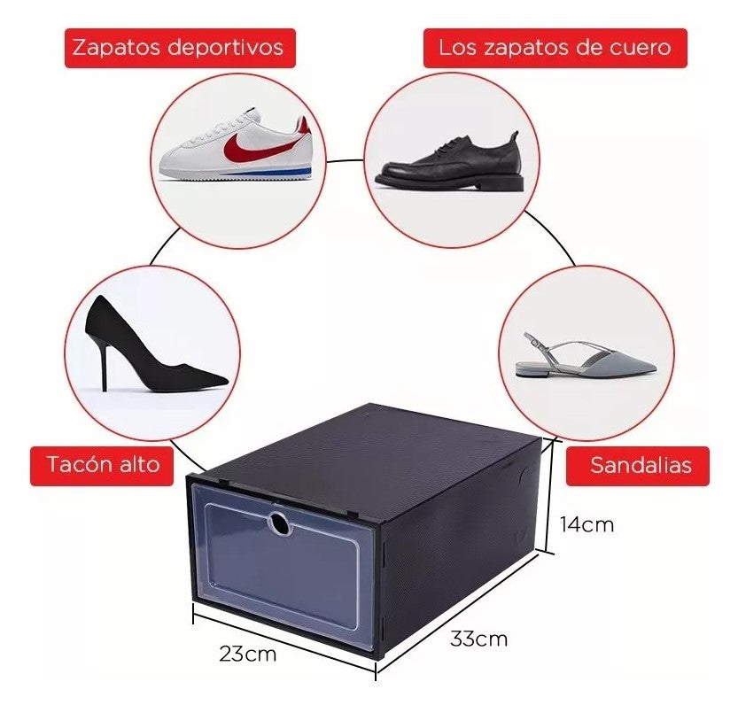 6 Organizadores De Zapatos Con Cajones