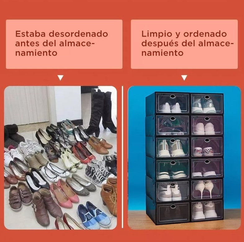 6 Organizadores De Zapatos Con Cajones